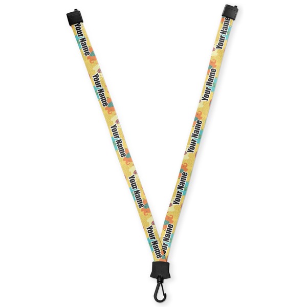 Custom Cute Elephants Lanyard (Personalized)
