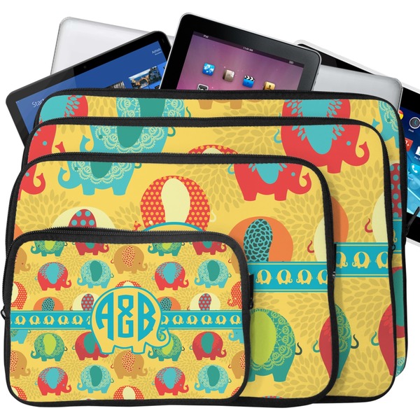 Cute Elephants Laptop Case Sizes