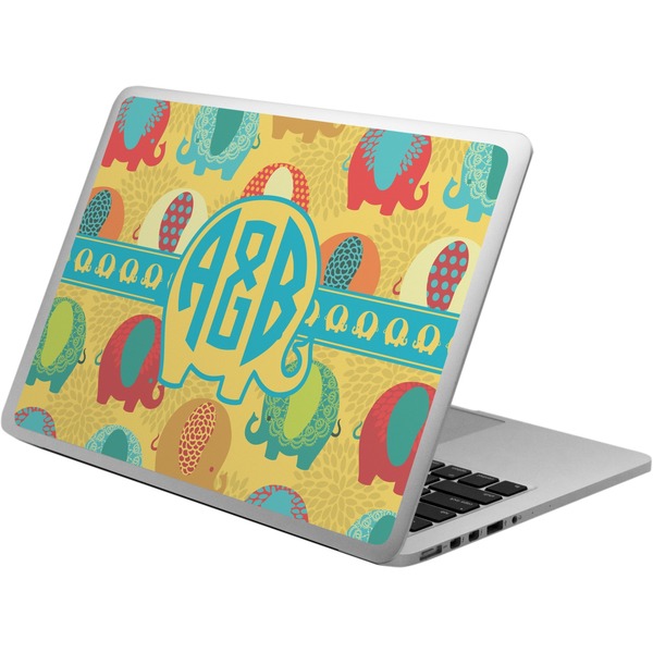 Custom Cute Elephants Laptop Skin - Custom Sized (Personalized)