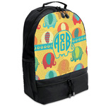 Cute Elephants Backpacks - Black (Personalized)
