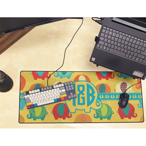 Cute Elephants Large Gaming Mats - LIFESTYLE