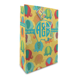 Cute Elephants Large Gift Bag (Personalized)