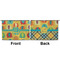 Cute Elephants Large Zipper Pouch Approval (Front and Back)