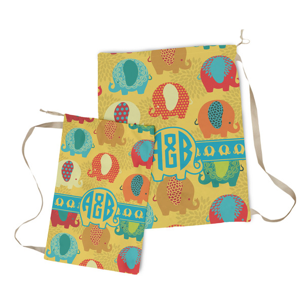 Cute Elephants Laundry Bag - Both Bags