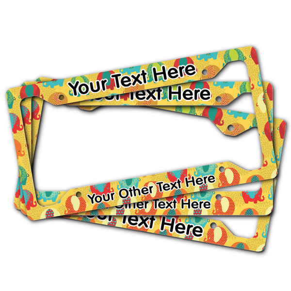 Cute Elephants License Plate Frames - (PARENT MAIN)