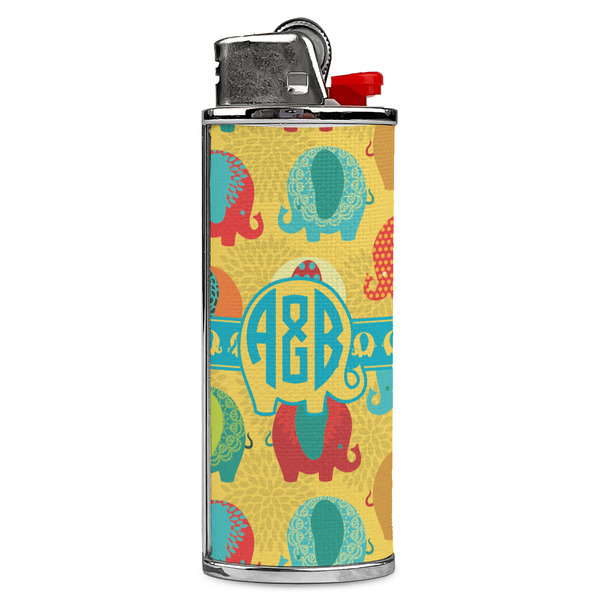 Custom Cute Elephants Case for BIC Lighters (Personalized)