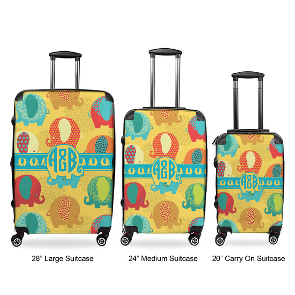 Cute Elephants Luggage Bags all sizes - With Handle