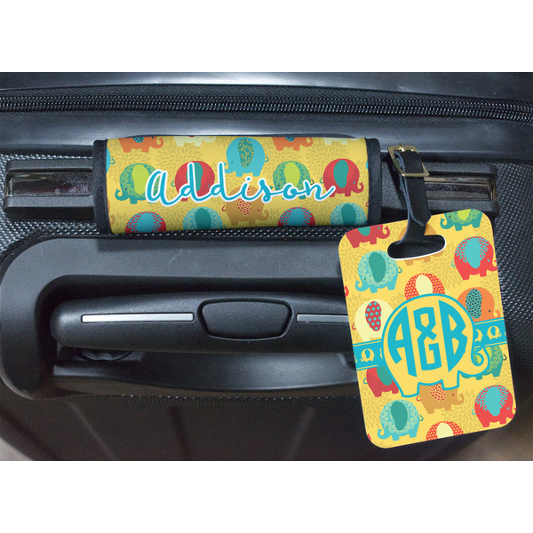 Cute Elephants Luggage Wrap & Tag