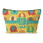 Cute Elephants Makeup Bag - Small - 8.5"x4.5" (Personalized)