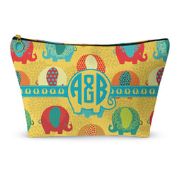 Cute Elephants Makeup Bag - Small - 8.5"x4.5" (Personalized)