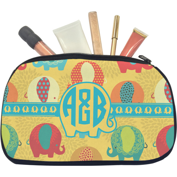 Cute Elephants Makeup Bag Medium
