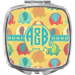 Cute Elephants Compact Makeup Mirror (Personalized)
