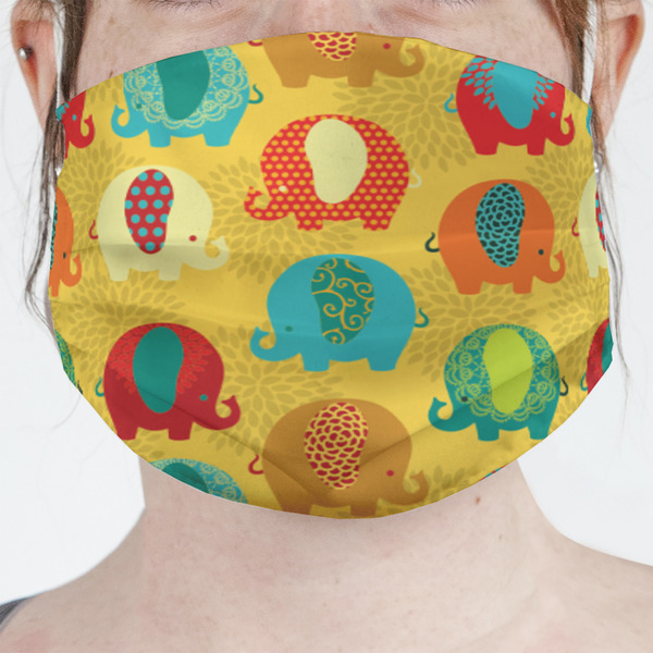 Custom Cute Elephants Face Mask Cover