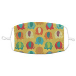 Cute Elephants Adult Cloth Face Mask - XLarge
