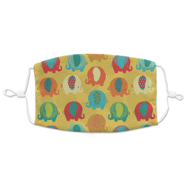 Custom Cute Elephants Adult Cloth Face Mask - XLarge