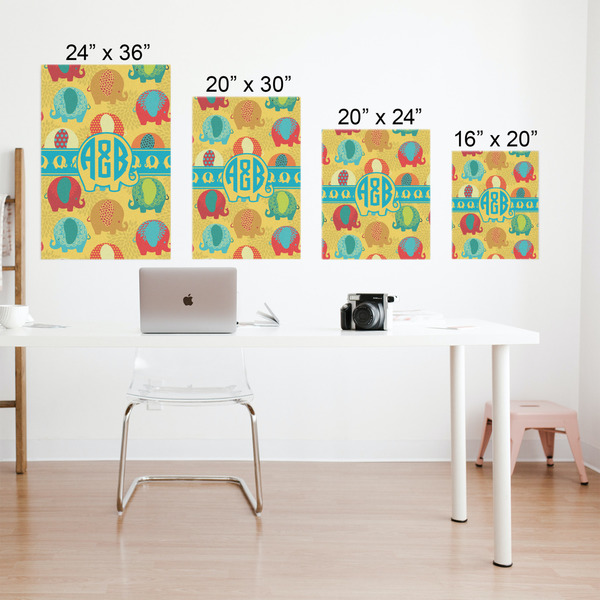 Cute Elephants Matte Poster - Sizes