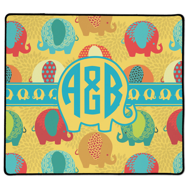 Custom Cute Elephants XL Gaming Mouse Pad - 18" x 16" (Personalized)