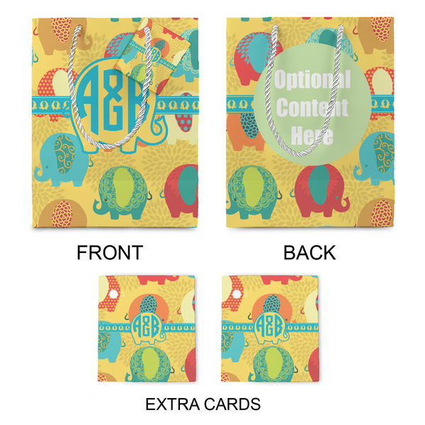 Cute Elephants Medium Gift Bag - Approval