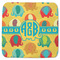 Cute Elephants Memory Foam Bath Mat - 48"x48" (Personalized)