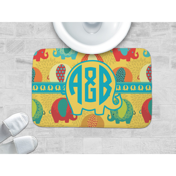 Cute Elephants Memory Foam Bath Mat - LIFESTYLE 34x21