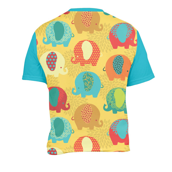 Cute Elephants Men's Crew Neck T Shirt Medium - Back