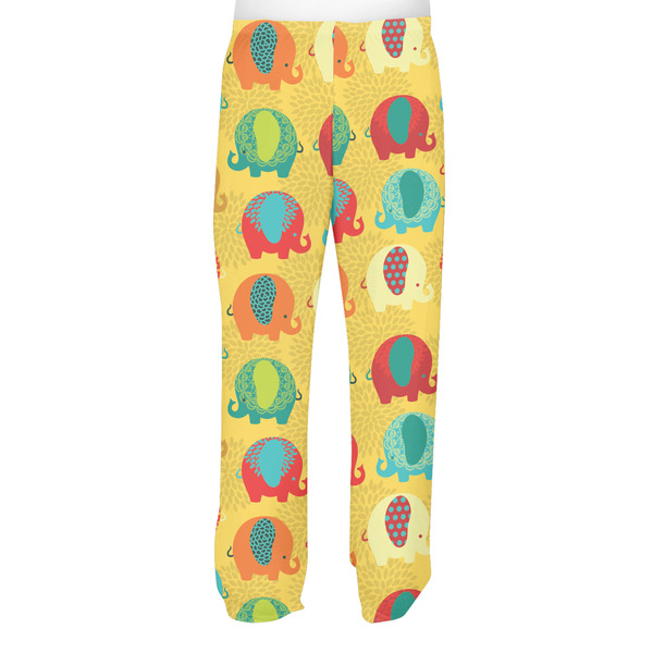 Cute Elephants Men's Pjs Back - on model