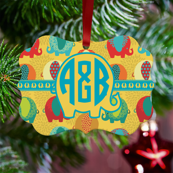 Cute Elephants Metal Benilux Ornament - Lifestyle