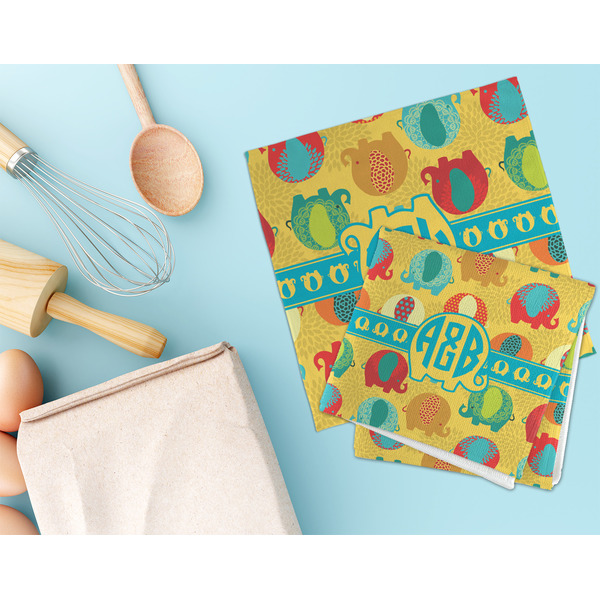 Cute Elephants Microfiber Dish Rag - LIFESTYLE