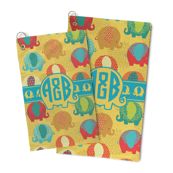 Cute Elephants Microfiber Golf Towel - PARENT/MAIN