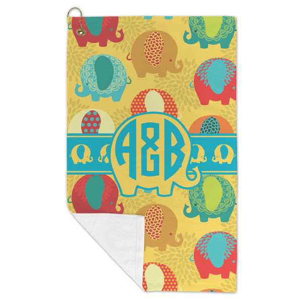 Cute Elephants Microfiber Golf Towels - FOLD