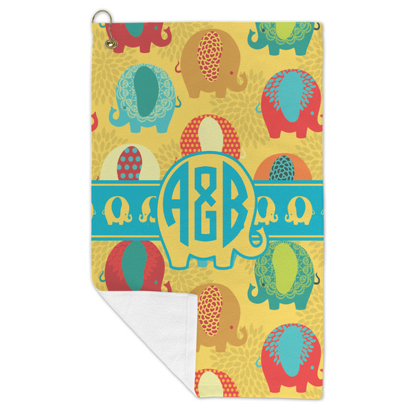 Cute Elephants Microfiber Golf Towels - FOLD