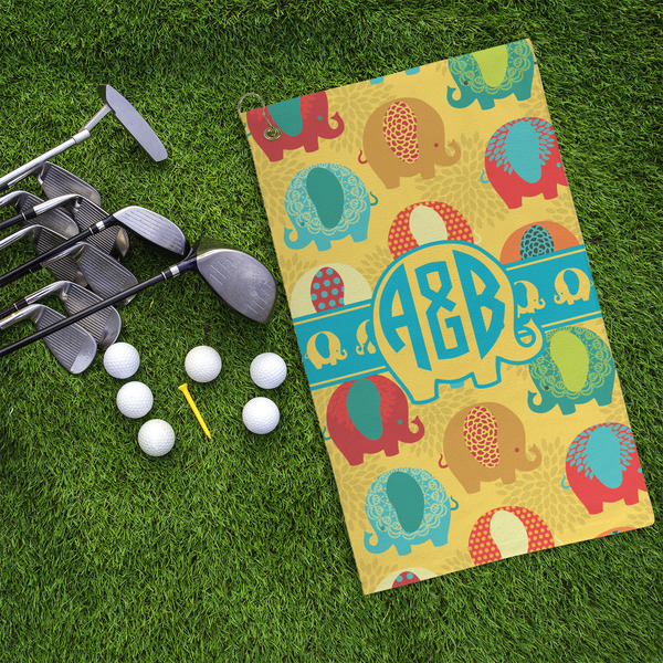 Cute Elephants Microfiber Golf Towels - LIFESTYLE