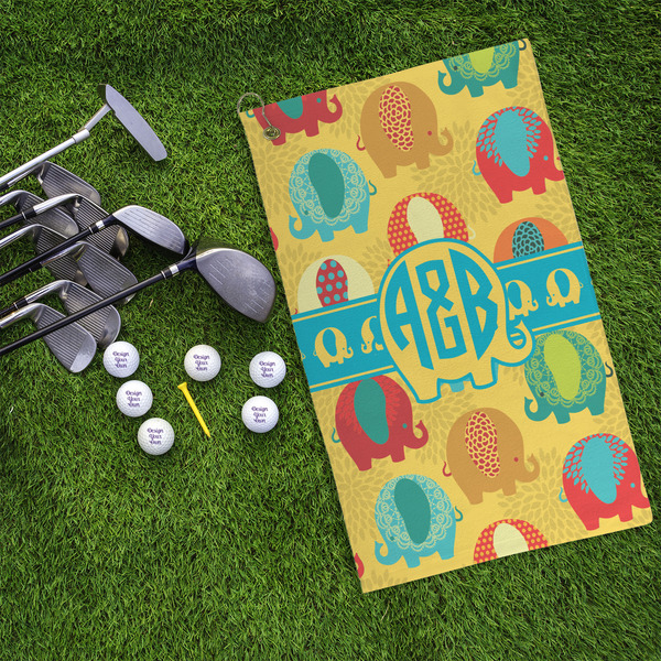 Cute Elephants Microfiber Golf Towels - LIFESTYLE