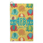 Cute Elephants Microfiber Golf Towel - Small (Personalized)