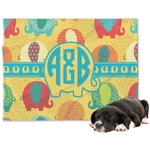 Cute Elephants Dog Blanket - Regular (Personalized)