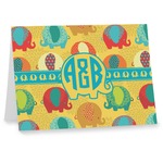 Cute Elephants Note cards (Personalized)