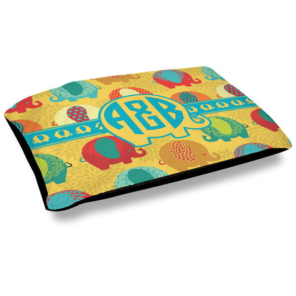 Custom Cute Elephants Dog Bed w/ Couple's Names