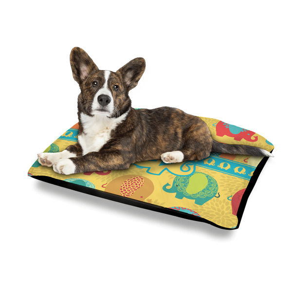 Cute Elephants Outdoor Dog Beds - Medium - IN CONTEXT