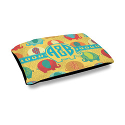 Cute Elephants Outdoor Dog Bed - Medium (Personalized)