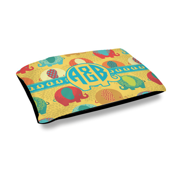 Custom Cute Elephants Outdoor Dog Bed - Medium (Personalized)