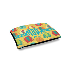 Cute Elephants Outdoor Dog Bed - Small (Personalized)