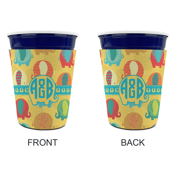 Cute Elephants Party Cup Sleeves - without bottom - Approval