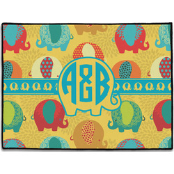 Cute Elephants Door Mat (Personalized)
