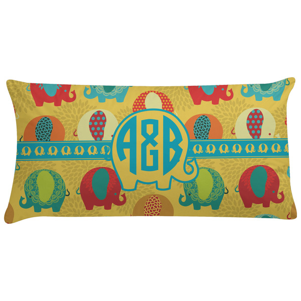 Custom Cute Elephants Pillow Case - King (Personalized)