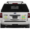 Cute Elephants Personalized Square Car Magnets on Ford Explorer