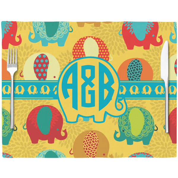 Cute Elephants Placemat with Props