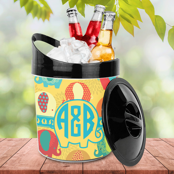 Cute Elephants Plastic Ice Bucket - LIFESTYLE