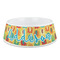 Cute Elephants Plastic Dog Bowl (Personalized)