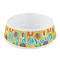 Cute Elephants Plastic Dog Bowl - Small (Personalized)