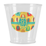 Cute Elephants Plastic Shot Glass (Personalized)